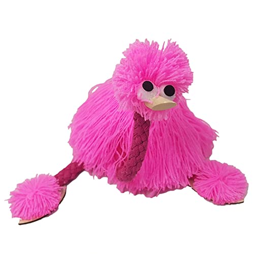 Ostrich Marionette Toy,Ostrich Puppets Hand Marionette Puppet Hand Made Ostrich Marionette Puppets String Doll Parent-Child Interactive Toys (Pink) #TOP1