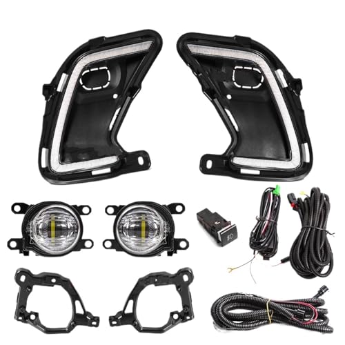 Luces DRL LED para Toyota Grand Highlander en viajes familiares y conducción segura con niebla