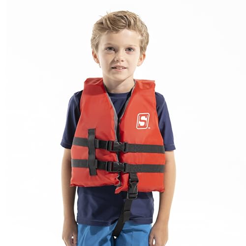 Seachoice General Purpose Life Vest, Child, Red, USCG/TC Approved -  85433