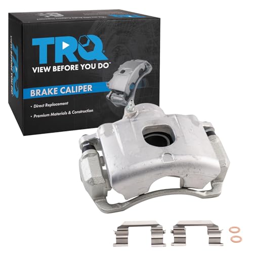 Image of TRQ Front Right Brake Caliper w /Bracket Passenger Side