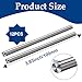 Apalie 12PCS 3mm x 300mm 304 Stainless Steel Round Rod,Metal Rod Smooth Steel Rods,Solid Shaft Rods Bar for Industry,DIY Craft,Metal Working Hobbies
