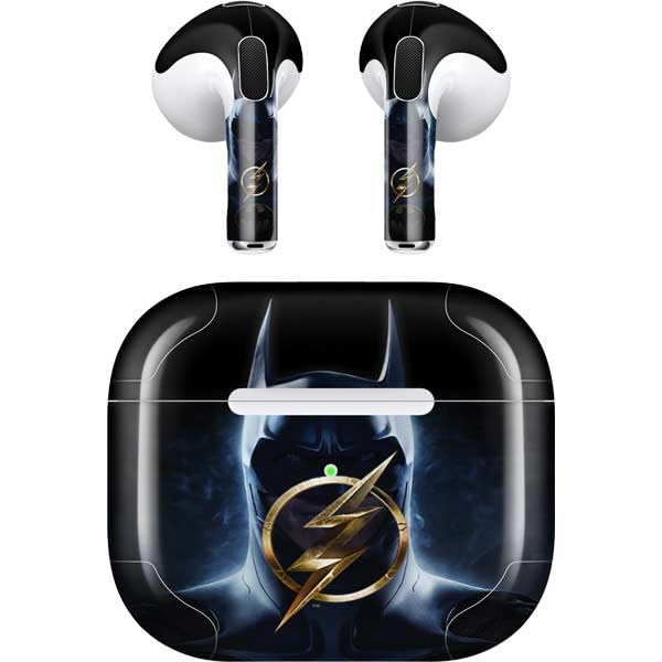 Skinit Decal Audio Skin Compatible with Apple AirPods (3rd Gen, 2021) - Officially Licensed Warner Bros The Flash Movie: Batman Poster Design