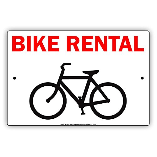Segnale di avvertimento per bicicletta a noleggio bici ricreativo ruota divertente Enjoy Cycles avviso promemoria 20,3 x 30,5 cm