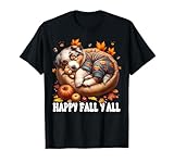 Photo Gallery happy fall yall for puppy lover and australian shepherd mom maglietta Photo Gallery happy fall yall for puppy lover and australian shepherd mom maglietta