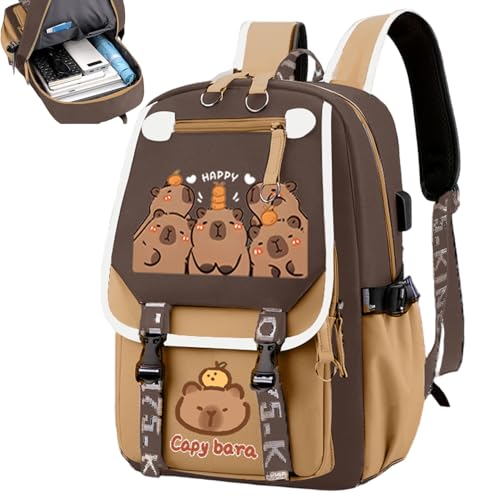 Mochila capybara impermeable de gran capacidad con nylon resistente 5