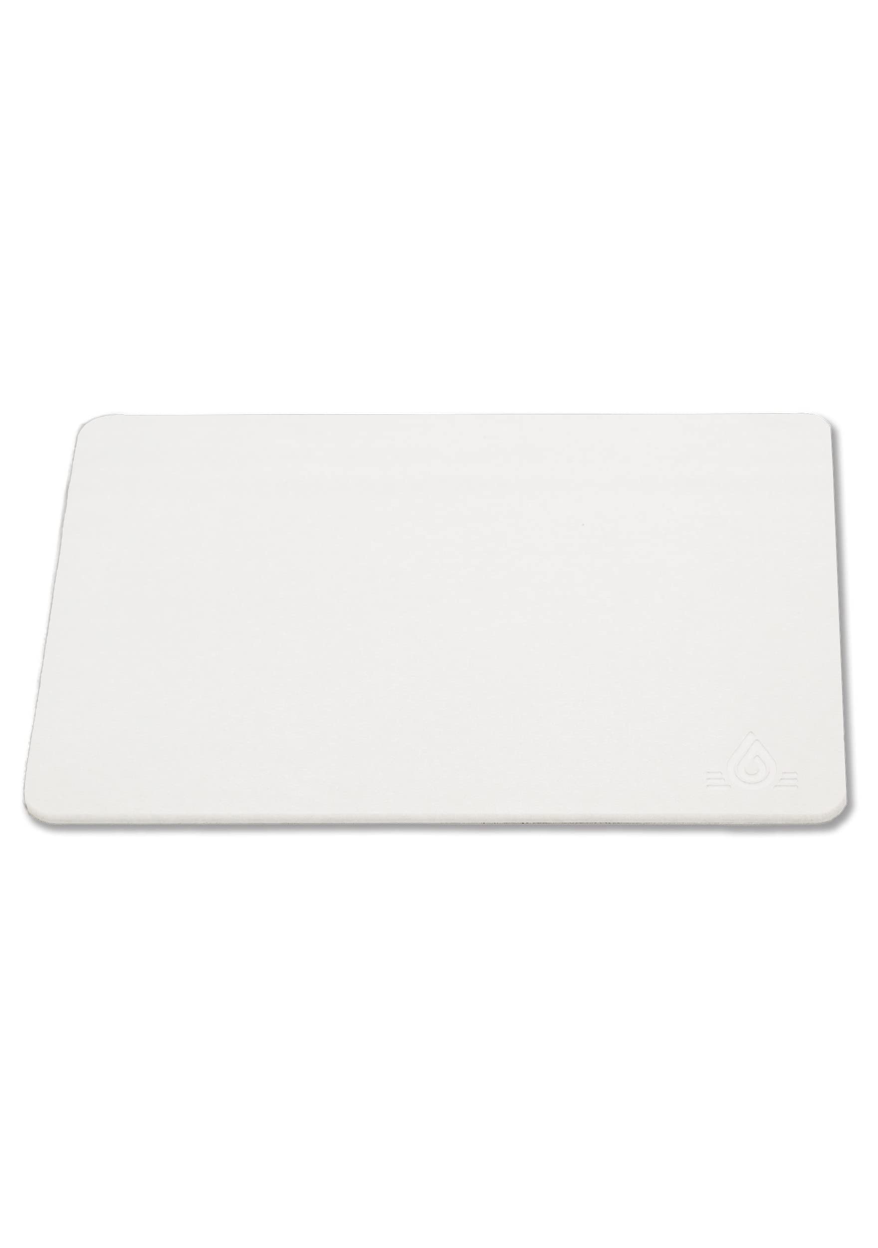Magic Stone Tapete de baño de Piedra Marfil, tapete de Ducha de Tierra de diatomeas, Antideslizante, súper Absorbente, de Secado rápido, Natural, fácil de Limpiar (23 x 15.5 Pulgadas)