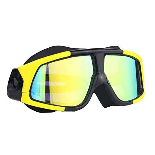 Occhialini da Nuoto, alla Moda, antiappannamento, Protezione UV, Nessuna Perdita, Lenti rivestite, occhialini da Nuoto HD per Bambini, Giovani e Adolescenti (A)
