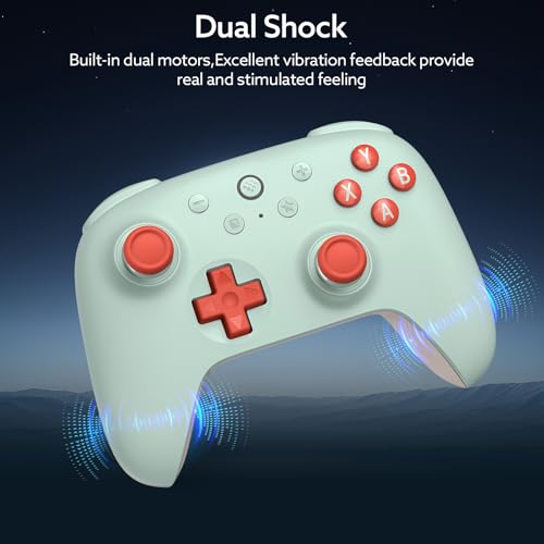Image of 8Bitdo Ultimate 2C Wireless Controller for Windows PC and Android, with 1000 Hz Polling Rate, Hall Effect Joysticks and Triggers, and Remappable L4 /R4 Bumpers (Mint)