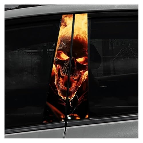 Couverture Colonne Centrale Autocollants Voiture Gothiques pour Trajet