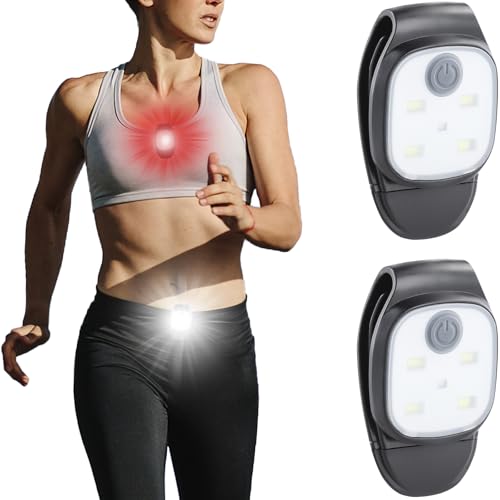 BLUESEABUY 2 PCS Luce Corsa Ricaricabile USB 3 Livelli di