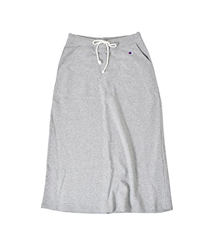 [チャンピオン] スウェットスカート ロング丈 裏毛 ルームウェア 部屋着 ワンマイルウェア 定番 シーズンレス ロングスウェットスカート CW-K220 レディース オックスフォードグレー M