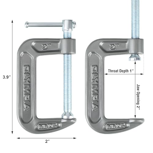 Image of Olympia Tools C-Clamp, 38-120, (2 inch X 1 inch)