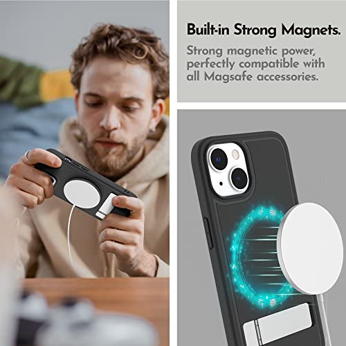 Coque iPhone 14 Plus béquille résolvant les chutes et facilitant la charge