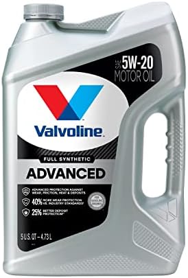 Valvoline Advanced Full Synthetic SAE 5W-20 Motor Oil 5 QT (Packaging May Vary)