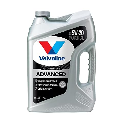 Valvoline Advanced Full Synthetic SAE 5W-20 Motor Oil 5 QT Cover