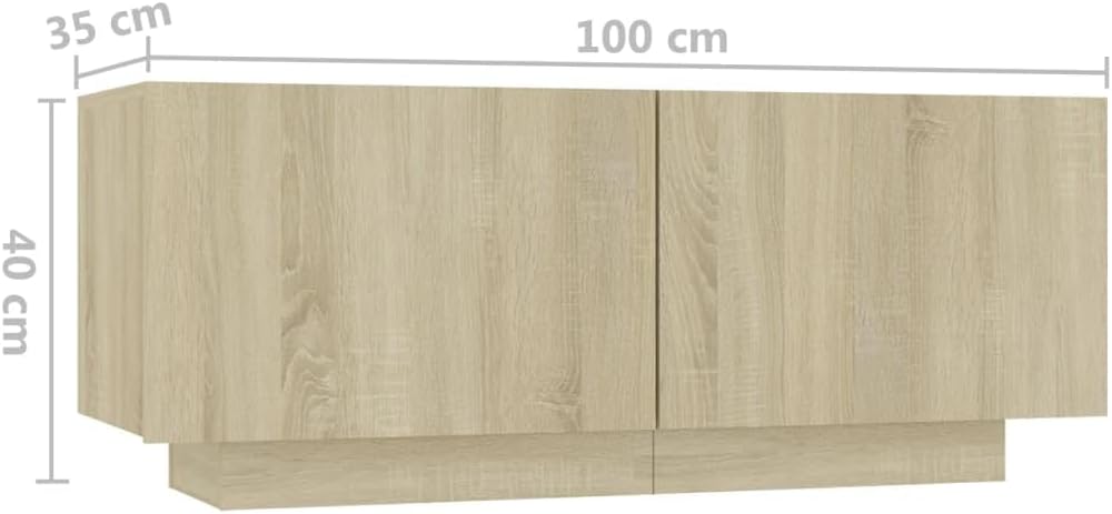 vidaXL , Chic Living Room, Rectangular TV Cabinet, Cool Storage, Modern Entertainment Stand, Media Console, Home Decor