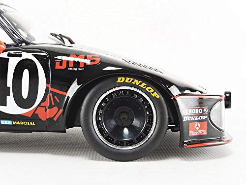 Carro en miniatura coleccionable 1:18 negro y rojo miniatura 6
