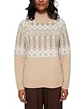 Gerippter Stehkragen ESPRIT Mit Wolle: Pullover mit Jacquard-Muster