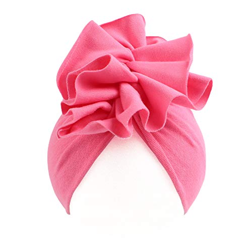 Jangannsa Cotton Newborn Baby Girl Hats Colorful Flower Newborn Hat India Toddler Cap For Baby 0-24 Months Spring (White+Black+Pink+Rose Red+Purple, 0-24 Months) #TOP3