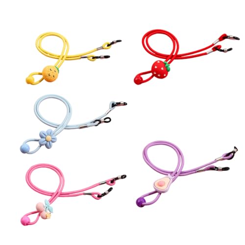 QEDBOJE Correa Gafas niños 5 Unidades, Ajustable Cuerda Gafas de Sol, Retenedor Cadenas Gafas Lectura para niña Nino (Ajustable)