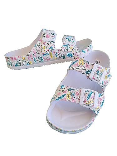 Generic Adjustable Double Buckle Strap Eva Sandals Flat, All Season Comfortable Light Weight Slides thumb #7