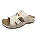 Sandali estivi da donna con tacco alto e tacco alto, in pelle intagliata, piattaforma cava, sandali da spiaggia e pantofole, tipo scarpe da donna, beige., 39 EU Schmal