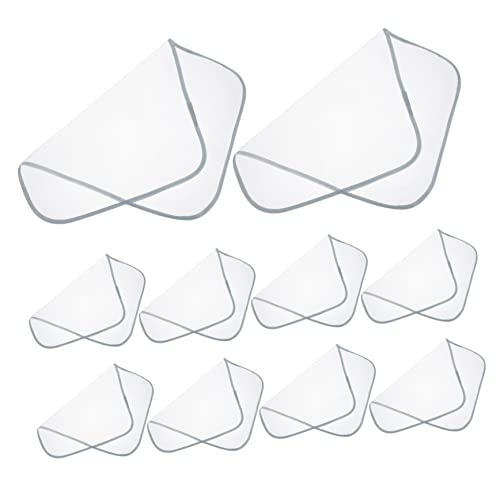 Mikinona 10pcs - Ironing Mesh Pads High-Temperature Protective Ironing Cloth for Efficient Pressing for Home Use and Travel Prevents Burns and
