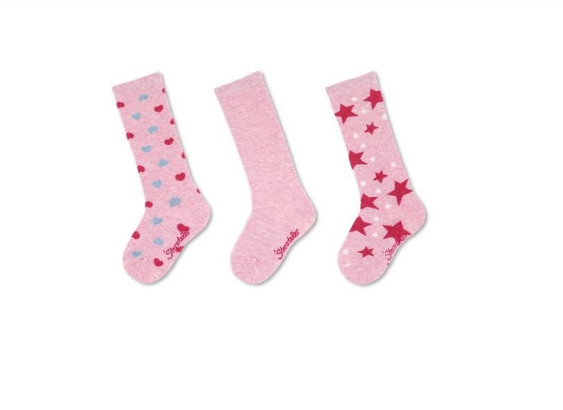 Pink Marled Knee Socks, 3-Pack for Girls3
