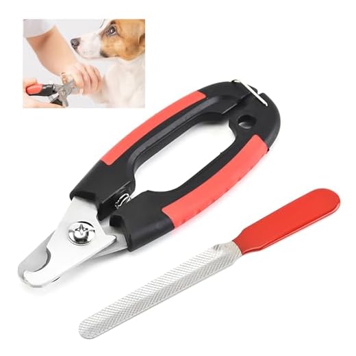 Cortauñas Perro y Gato, Cortador de uñas para Mascotas con Protector de Seguridad, Corta Uñas para Perritos y Gatitos de Acero Inox con Lima Uñas, Cortauñas para Cuidado de Uñas de Mascotas, 12cm