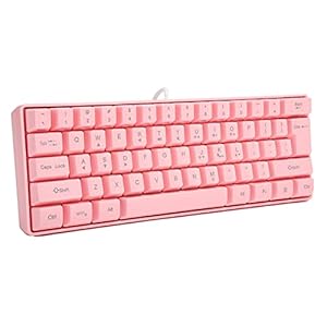 Bewinner V700 Wired Gaming-Tastatur, 61 Gaming-Tasten RGB-Tastatur mit Hintergrundbeleuchtung für Desktops und Laptops, Universelle Ergonomische Tastatur