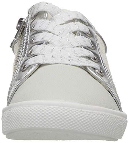 Jumping Jacks Girl's Stacy Sneaker, Silver/Metallic, 30 EU/12-12.5 M US Toddler2