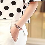 KUIDAMOS Smart Armband Armband Metall Uhrenarmband Oxidationsbeständigkeit, für Fitbit Flex 2 Fashion(Rose Gold)