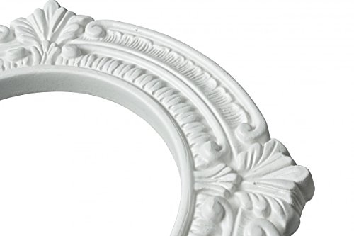 Image of Renovators Supply Manufacturing Pack of 10 Ceiling Light Trim Medallion 10'' Polyurethane White