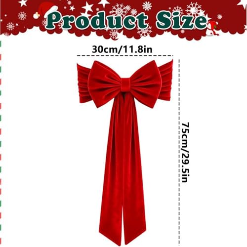 Bandas para sillas decorativas rojas de encaje para banquetes y fiestas de Navidad 6