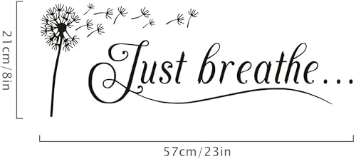 Miniatura 4 de Calcomanías de pared de diente de león, calcomanías gráficas para dormitorio, sala de estar, baño, decoración de 23 x 8 pulgadas