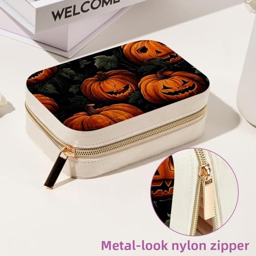 Boîte à bijoux de voyage fermeture éclair portable bague collier - 7
