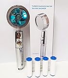 * La tecnología de turbocompresor puede proporcionar un potente rendimiento de pulverización incluso en condiciones de presión de agua extremadamente bajas. La ducha de alta presión aumenta la presión. El diseño de 100 microagujeros hace que la salida de agua sea más pequeña, más densa y más suave, brindándole una experiencia de ducha SPA y ahorrando agua.