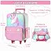 VASCHY Reisekoffer mit 2 Rollen für Kinder 52 x 35 x 17 cm, 31 Liter, 133-Einhorn, Rosa, Einheitsgröße, Kindergepäck