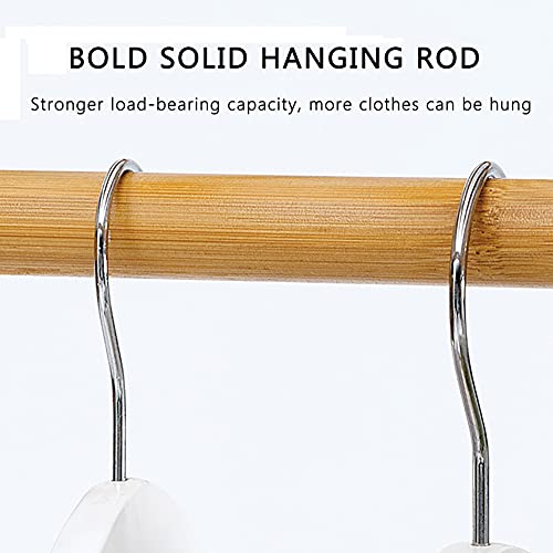 Yyhj Bamboo Clothing Racks For Hanging Clothes,Multi-Functional Wooden Garment Rack,6 Tier Storage Shelves Hanging Hanger Rack,For Bedroom Entryway Cloest Laundry Organizer (Size : 12330145Cm) #TOP5