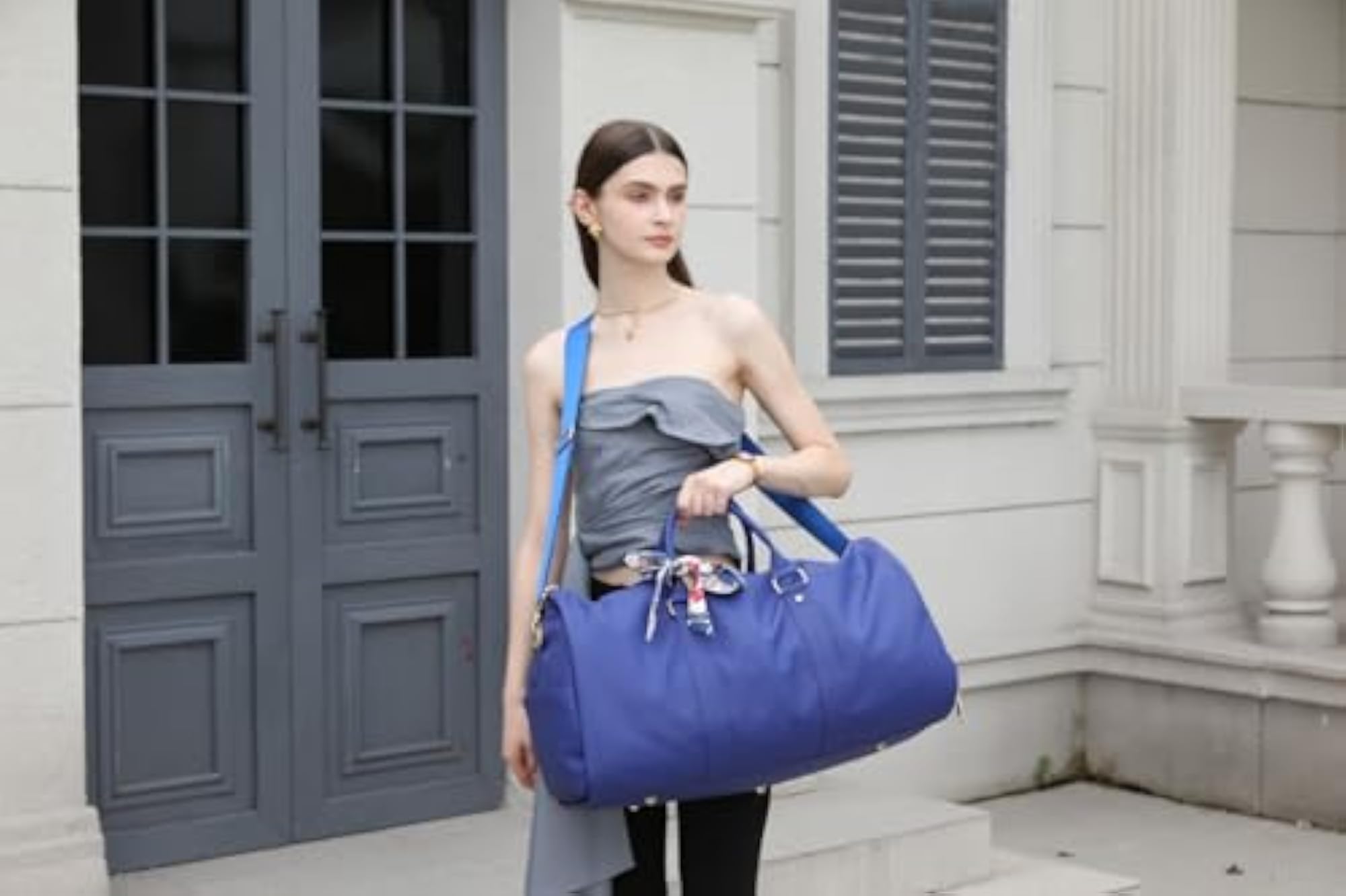 Large Capacity Convertible Duffel Bag Suitcase with Garment Storage