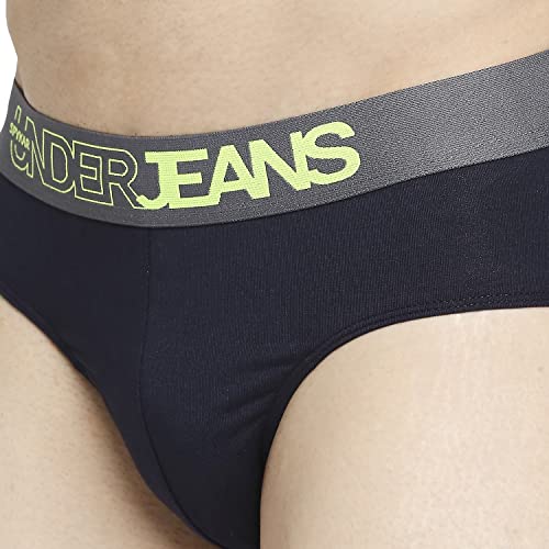 Image of Underjeans Men's Cotton Blend Regular Fit Solid Brief