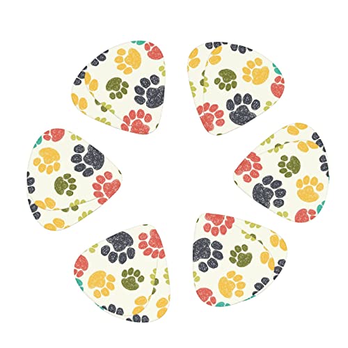 Ensemble de 12 médiators de guitare de patte de chien colorés mignons pour guitare acoustique, guitare électrique… - Les Beatles, Paul McCartney, John Lennon, RIngo Starr, George Harrison Ensemble de 12 médiators de guitare de patte de chien colorés mignons pour guitare acoustique, guitare électrique… – Image 3