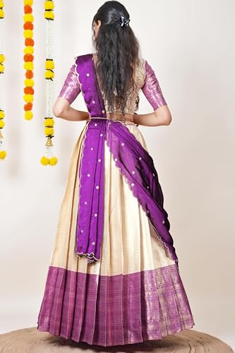 Image of Fabcartz Tranding South Indian Pattu Lehenga Choli For Women