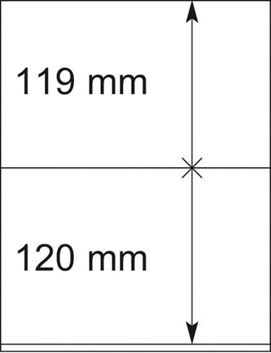 Feuilles Neutres T Lindner 802204 intercalaire transparent