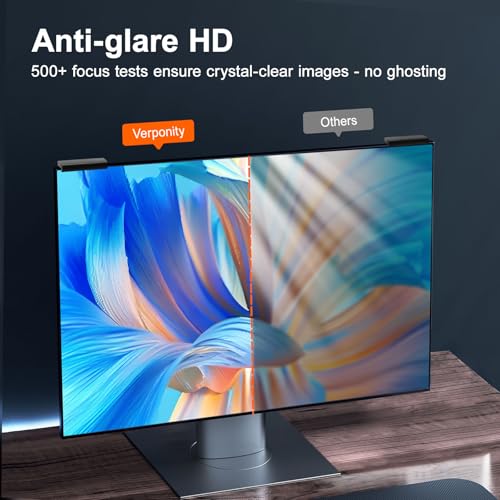 Image of 2 Pack 27 Inch Computer Privacy Screen Filter, 9H Hardness Anti-Scratch Shield for 27 inch Widescreen Monitor(16:9), Hanging Design for Open Office & Cubicle, Reduce Blue Light & Eye Strain