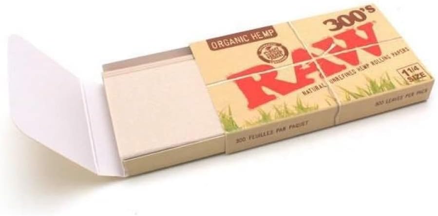300S Organic Five Packs (1500 Total Papers) Cigarette Rolling Papers 1.25 Size
