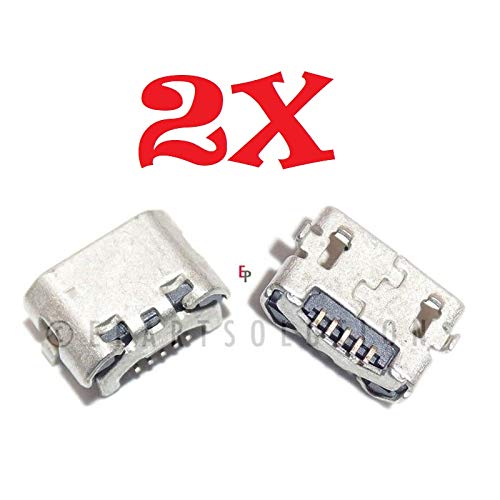 for HTC ePartSolution 2X Micro USB Charger Charging Port Dock Connector USB Port Replacement EVO Design 4G / Hero S (CDMA) PH44100 USA (2pcs)