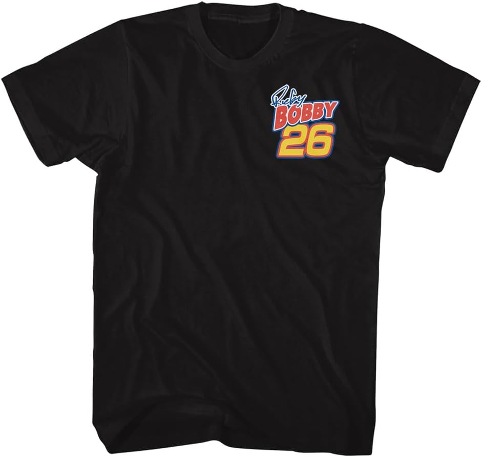 Talladega Nights Ricky Bobby Best There is Front & Back Print Mens Black Short Sleeve T Shirt Graphic Tee