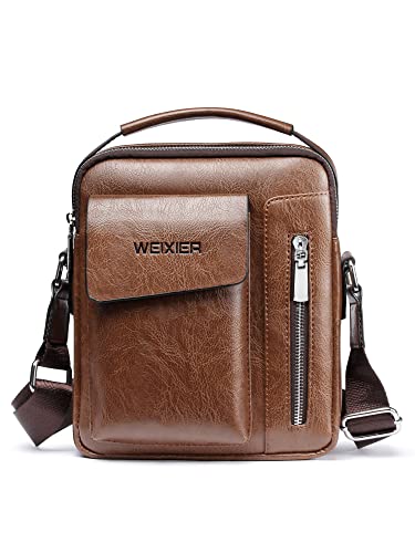 Hlily Bolsa de ombro masculina moda tendência bolsa mensageiro casual esportes ao ar livre bolsa mas