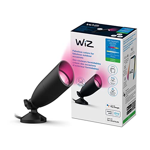 Wiz 12V Smart Wifi Outdoor Led Ground Spotlight Extension, Starter Kit Required, Compatible With Alexa, Google Assistant, Bluetooth Compatible, No Hub Required #TOP27